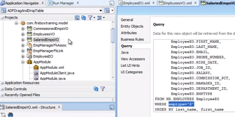 The SalariedEmpsVO view object