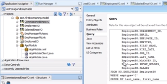 The CommissionedEmpsVO view object