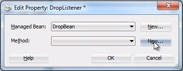 Adding a new method to the DropListener bean