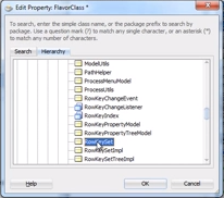 Set the rowKeySet hierarchy