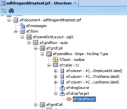 Find the afidataFlavor item in the Structure pane