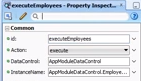 Changing the new binding id to executeEmployees
