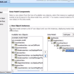 Picture of a Pre-configured Data Model in the Jdeveloper IDE