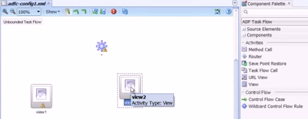 Adding View components to the navigation pane