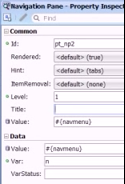 Configuring the navmenu menu bar object