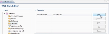 Adding a new servlet to web.xml