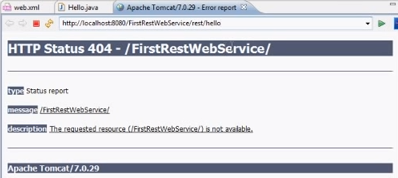 Error generated when running the Java servlet initially